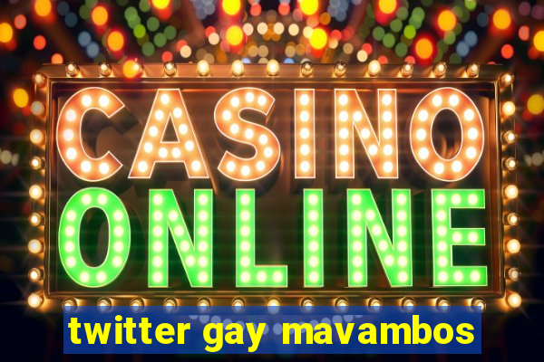 twitter gay mavambos